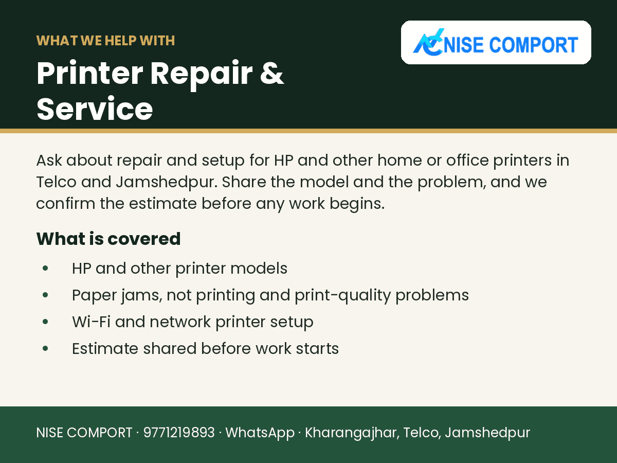 Printer Repair & Service in Jamshedpur: explainer slide 1